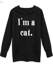 Load image into Gallery viewer, I'M A CAT SWEATSHIRT